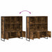 Dulap pentru cărți 2 pcs Stejar fumuriu 99,5 x 30 x 108 cm - WALTI WALTI