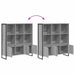 Dulap pentru cărți 2 pcs Gri Sonoma 99,5 x 30 x 108 cm - WALTI WALTI