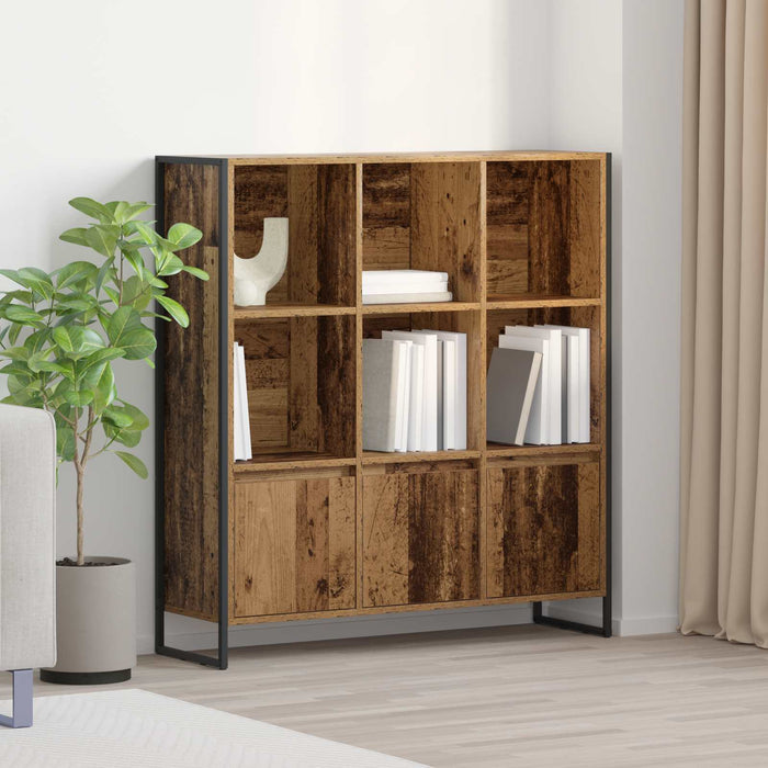 Dulap pentru cărți 2 pcs Lemn Vechi 99,5 x 30 x 108 cm - WALTI WALTI