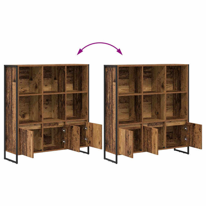 Dulap pentru cărți 2 pcs Lemn Vechi 99,5 x 30 x 108 cm - WALTI WALTI