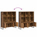 Dulap pentru cărți 2 pcs Lemn Vechi 99,5 x 30 x 108 cm - WALTI WALTI