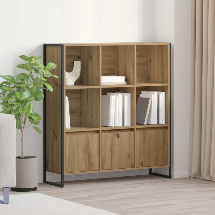 Dulap pentru cărți 2 pcs Stejar artizanal 99,5 x 30 x 108 cm - WALTI WALTI
