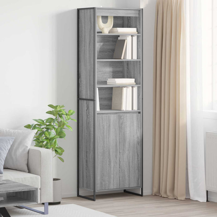 Dulapuri Înalte 2 pcs Gri Sonoma 60 x 36 x 300 cm Lemn compozit - WALTI WALTI