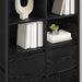Bufet 2 pcs Stejar Negru 81 x 36 x 150.5 cm Lemn compozit - WALTI WALTI