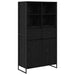 Bufet 2 pcs Stejar Negru 81 x 36 x 150.5 cm Lemn compozit - WALTI WALTI