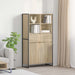 Bufet cu sertar 2 pcs Sonoma 81 x 36 x 150.5 cm Lemn compozit - WALTI WALTI