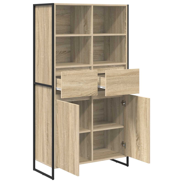 Bufet cu sertar 2 pcs Sonoma 81 x 36 x 150.5 cm Lemn compozit - WALTI WALTI