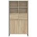 Bufet cu sertar 2 pcs Sonoma 81 x 36 x 150.5 cm Lemn compozit - WALTI WALTI