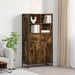 Bufet 2 pcs Stejar fumuriu 81 x 36 x 150.5 cm Lemn compozit - WALTI WALTI