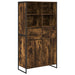 Bufet 2 pcs Stejar fumuriu 81 x 36 x 150.5 cm Lemn compozit - WALTI WALTI