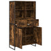 Bufet 2 pcs Stejar fumuriu 81 x 36 x 150.5 cm Lemn compozit - WALTI WALTI