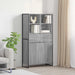 Bufet 2 pcs Gri Sonoma 81 x 36 x 150.5 cm Lemn compozit - WALTI WALTI