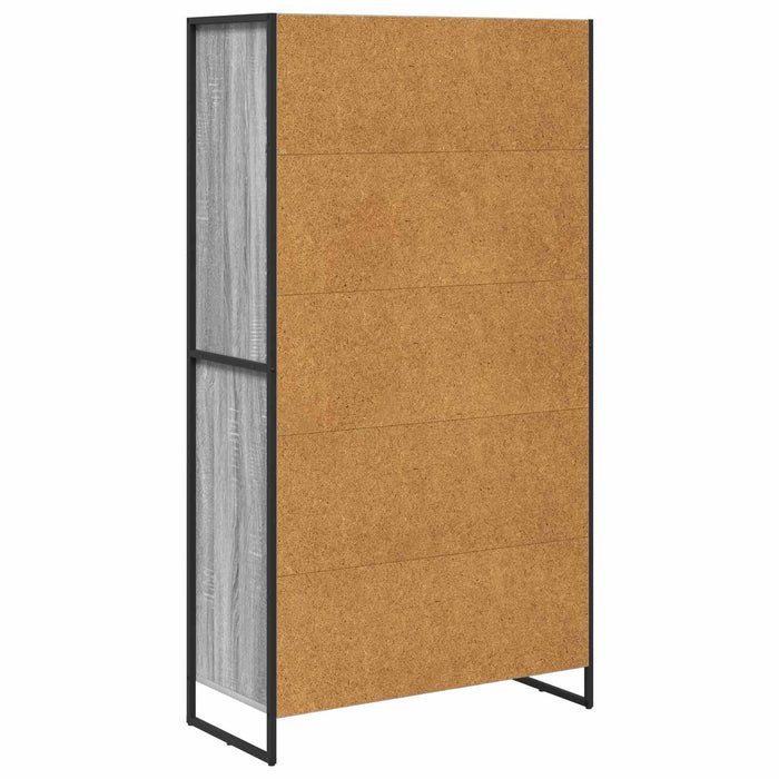 Bufet 2 pcs Gri Sonoma 81 x 36 x 150.5 cm Lemn compozit - WALTI WALTI