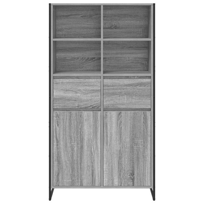 Bufet 2 pcs Gri Sonoma 81 x 36 x 150.5 cm Lemn compozit - WALTI WALTI