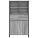 Bufet 2 pcs Gri Sonoma 81 x 36 x 150.5 cm Lemn compozit - WALTI WALTI