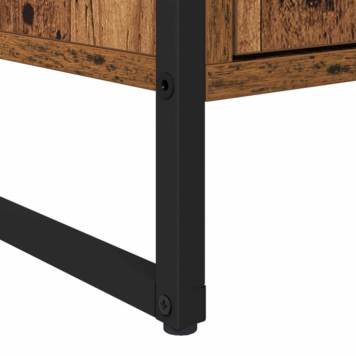Bufet 2 pcs Lemn Vechi 81 x 36 x 150.5 cm Lemn compozit - WALTI WALTI