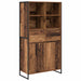 Bufet 2 pcs Lemn Vechi 81 x 36 x 150.5 cm Lemn compozit - WALTI WALTI