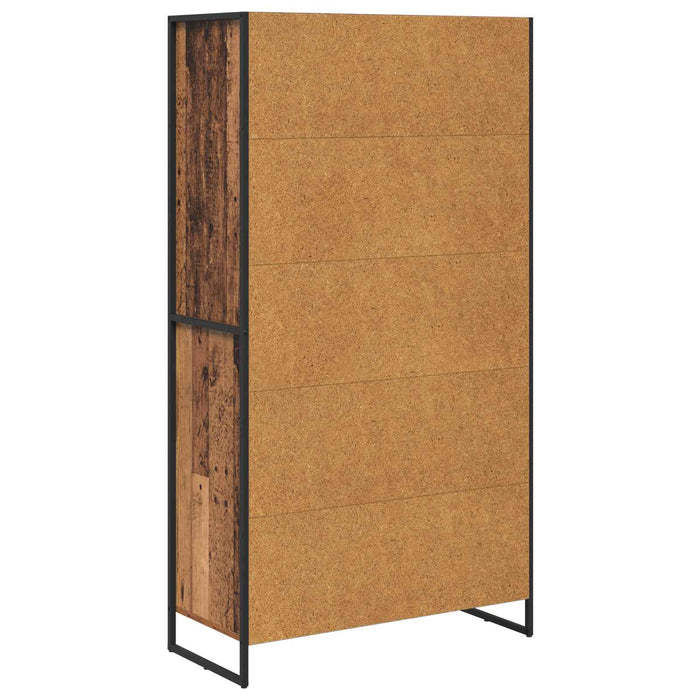 Bufet 2 pcs Lemn Vechi 81 x 36 x 150.5 cm Lemn compozit - WALTI WALTI