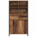 Bufet 2 pcs Lemn Vechi 81 x 36 x 150.5 cm Lemn compozit - WALTI WALTI