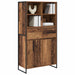 Bufet 2 pcs Lemn Vechi 81 x 36 x 150.5 cm Lemn compozit - WALTI WALTI