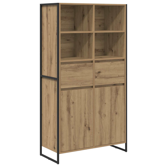 Bufet 2 pcs Stejar artizanal 81 x 36 x 150.5 cm Lemn compozit - WALTI WALTI