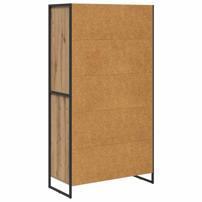 Bufet 2 pcs Stejar artizanal 81 x 36 x 150.5 cm Lemn compozit - WALTI WALTI