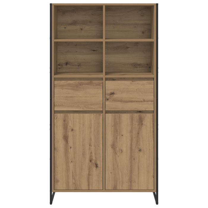Bufet 2 pcs Stejar artizanal 81 x 36 x 150.5 cm Lemn compozit - WALTI WALTI