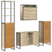 Set de mobilier pentru baie cu raft Stejar Sonoma Lemn compozit - WALTI WALTI