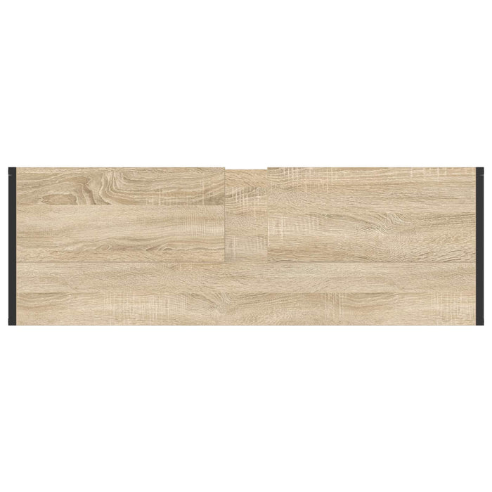 Set de mobilier pentru baie cu raft Stejar Sonoma Lemn compozit - WALTI WALTI