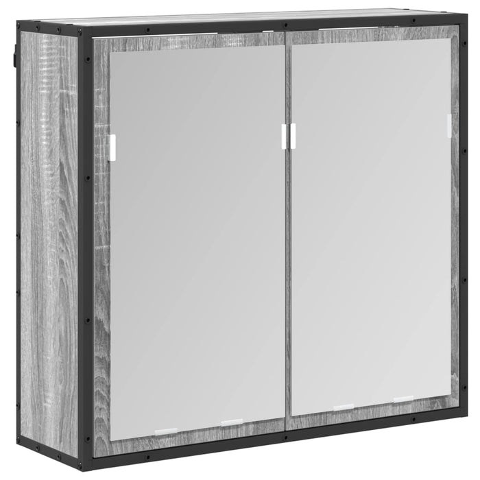 Set de mobilier pentru baie cu sertar Gri Sonoma Lemn compozit - WALTI WALTI