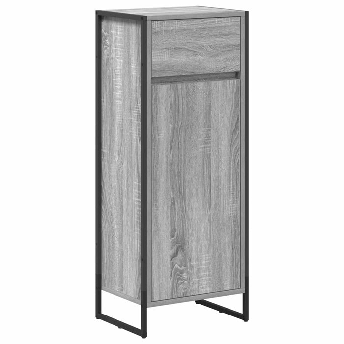 Set de mobilier pentru baie cu sertar Gri Sonoma Lemn compozit - WALTI WALTI