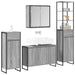 Set de mobilier pentru baie cu sertar Gri Sonoma Lemn compozit - WALTI WALTI
