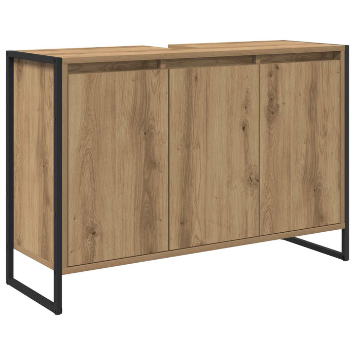 Set de mobilier pentru baie Stejar Artizanal Lemn compozit - WALTI WALTI