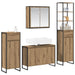 Set de mobilier pentru baie Stejar Artizanal Lemn compozit - WALTI WALTI
