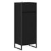 Set de mobilier pentru baie cu raft Stejar Negru Lemn compozit - WALTI WALTI