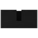 Set de mobilier pentru baie cu raft Stejar Negru Lemn compozit - WALTI WALTI