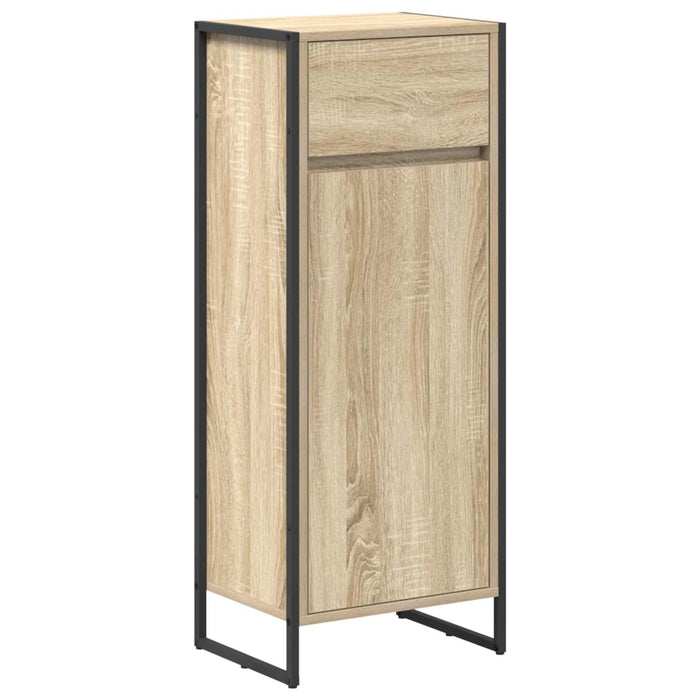 Set de mobilier pentru baie cu raft Stejar Sonoma Lemn compozit - WALTI WALTI