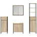 Set de mobilier pentru baie cu raft Stejar Sonoma Lemn compozit - WALTI WALTI