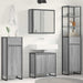 Set de mobilier pentru baie cu sertar Gri Sonoma Lemn compozit - WALTI WALTI