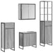 Set de mobilier pentru baie cu sertar Gri Sonoma Lemn compozit - WALTI WALTI
