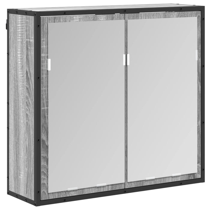 Set de mobilier pentru baie cu sertar Gri Sonoma Lemn compozit - WALTI WALTI
