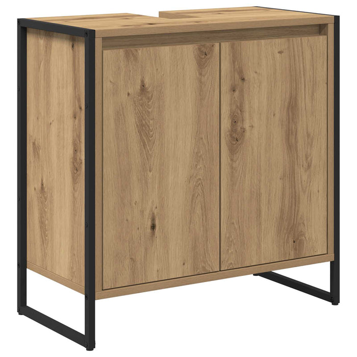 Set de mobilier pentru baie Stejar Artizanal Lemn compozit - WALTI WALTI