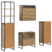 Set de mobilier pentru baie Stejar Artizanal Lemn compozit - WALTI WALTI