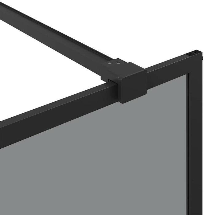 Zid de duș walk-in Negru 80 x 195 cm sticlă securizată - WALTI WALTI