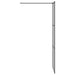 Zid de duș walk-in Negru 80 x 195 cm sticlă securizată - WALTI WALTI