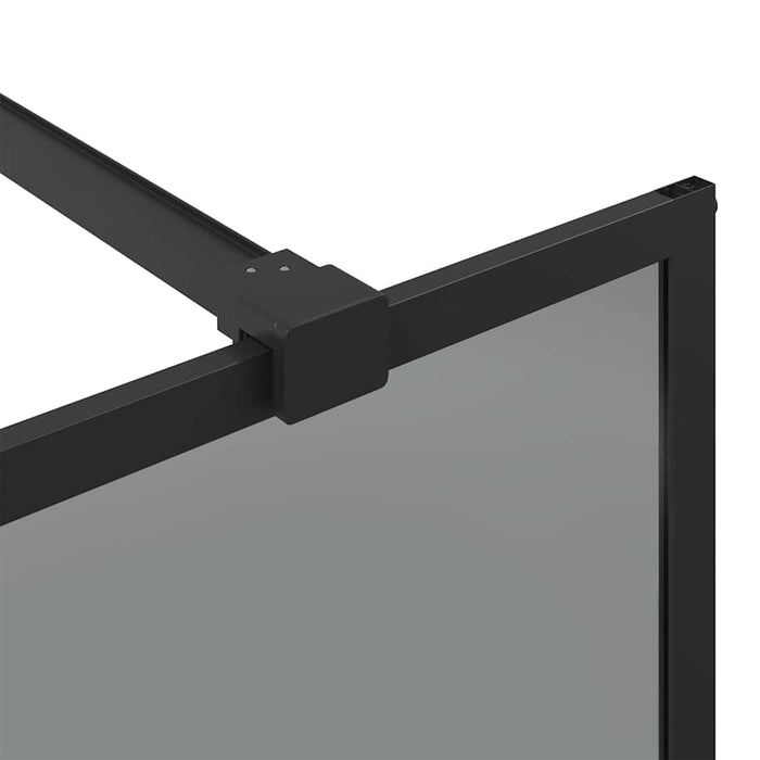 Zid de duș walk-in Negru 115 x 195 cm sticlă securizată - WALTI WALTI