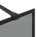Zid de duș walk-in Negru 115 x 195 cm sticlă securizată - WALTI WALTI