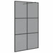 Zid de duș walk-in Negru 115 x 195 cm sticlă securizată - WALTI WALTI