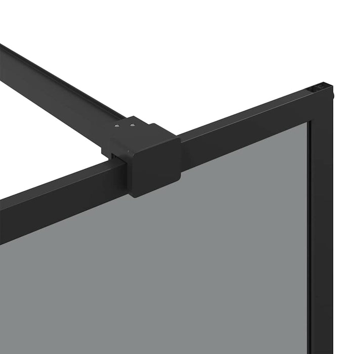 Zid de duș walk-in Negru 140 x 195 cm sticlă securizată - WALTI WALTI