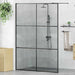 Zid de duș walk-in Negru 140 x 195 cm sticlă securizată - WALTI WALTI